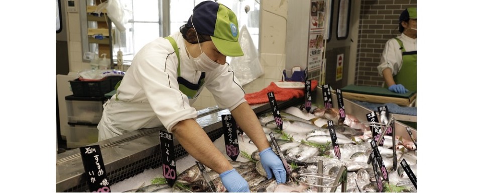 鮮魚対面売場