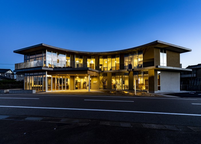 あさひの家　夜の全景です